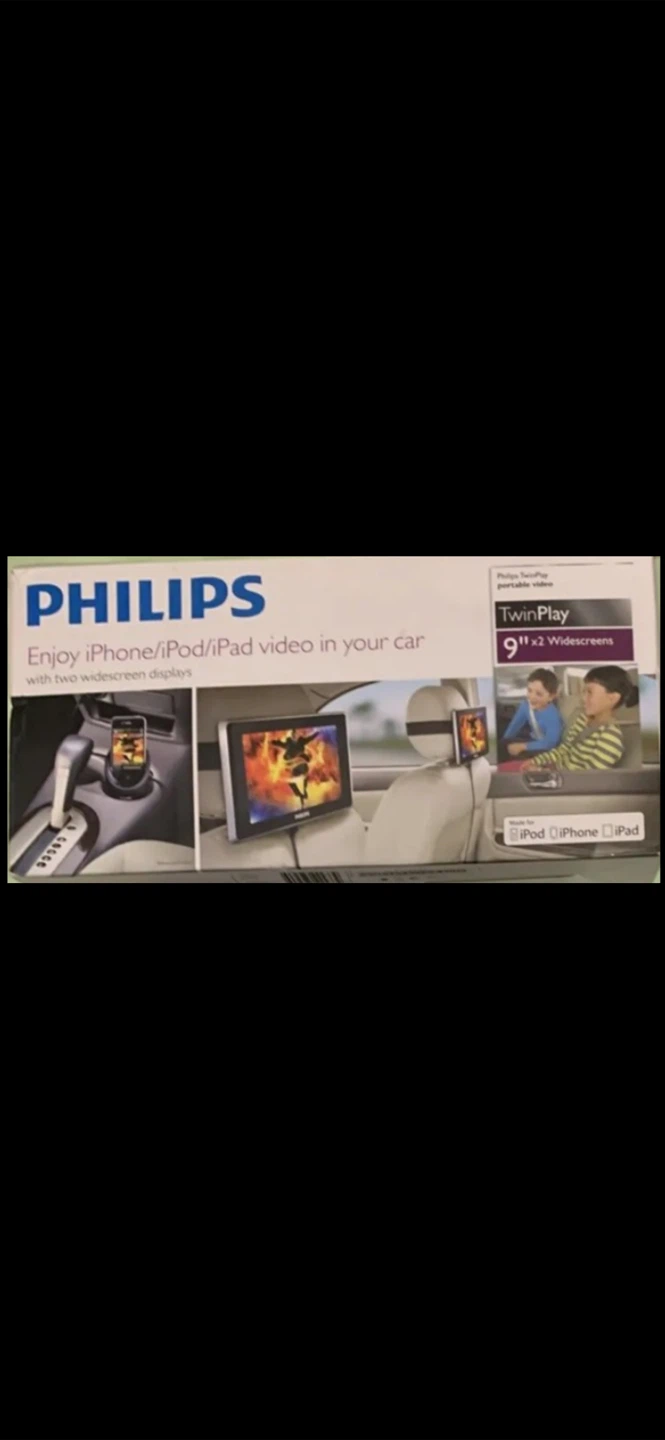 Philips TwinPlay 9" Portable Widescreen Car Entertainment System
