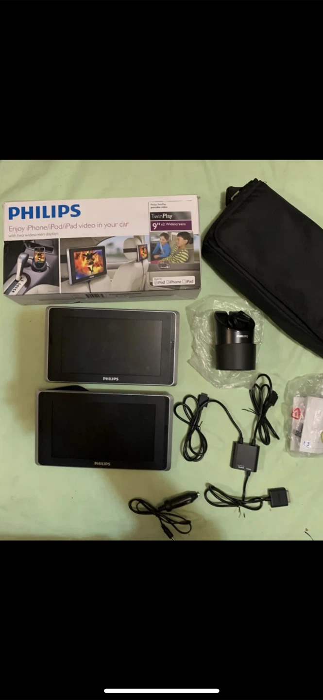 Philips TwinPlay 9" Portable Widescreen Car Entertainment System - photo 2