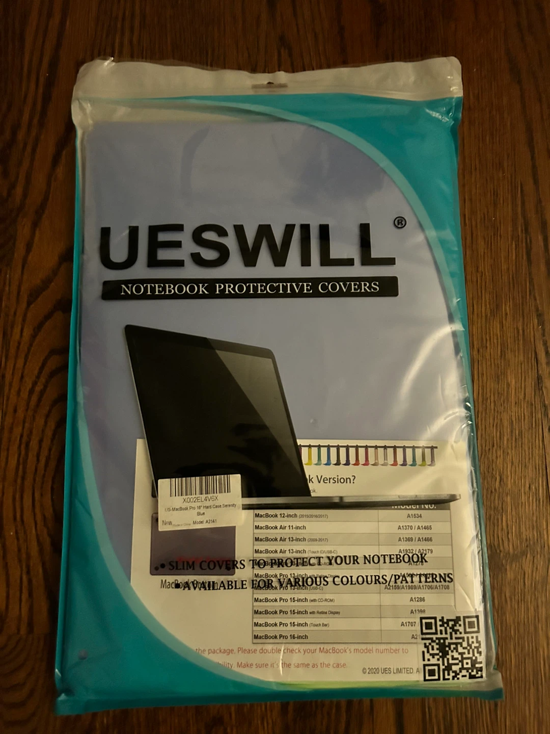 UESWILL MacBook Pro 15" Hard Case - Serenity Blue