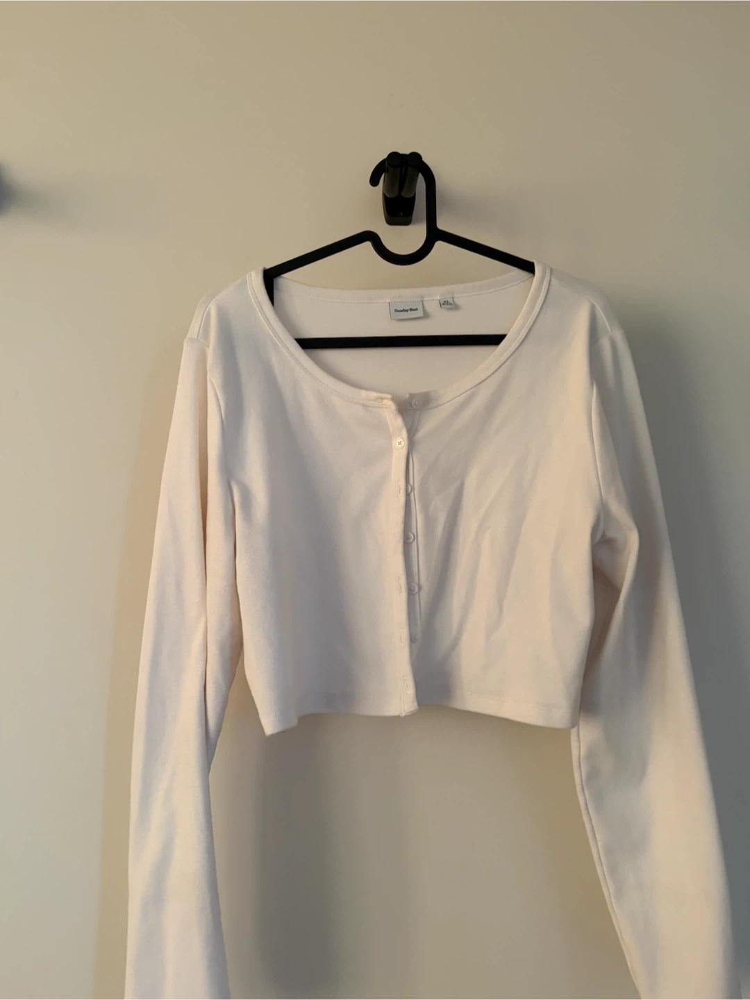 Sunday Best Cream Cropped Cardigan Sweater
