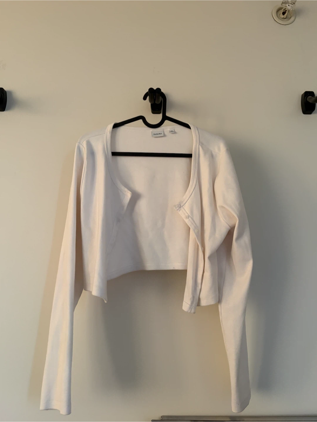 Sunday Best Cream Cropped Cardigan Sweater - photo 3