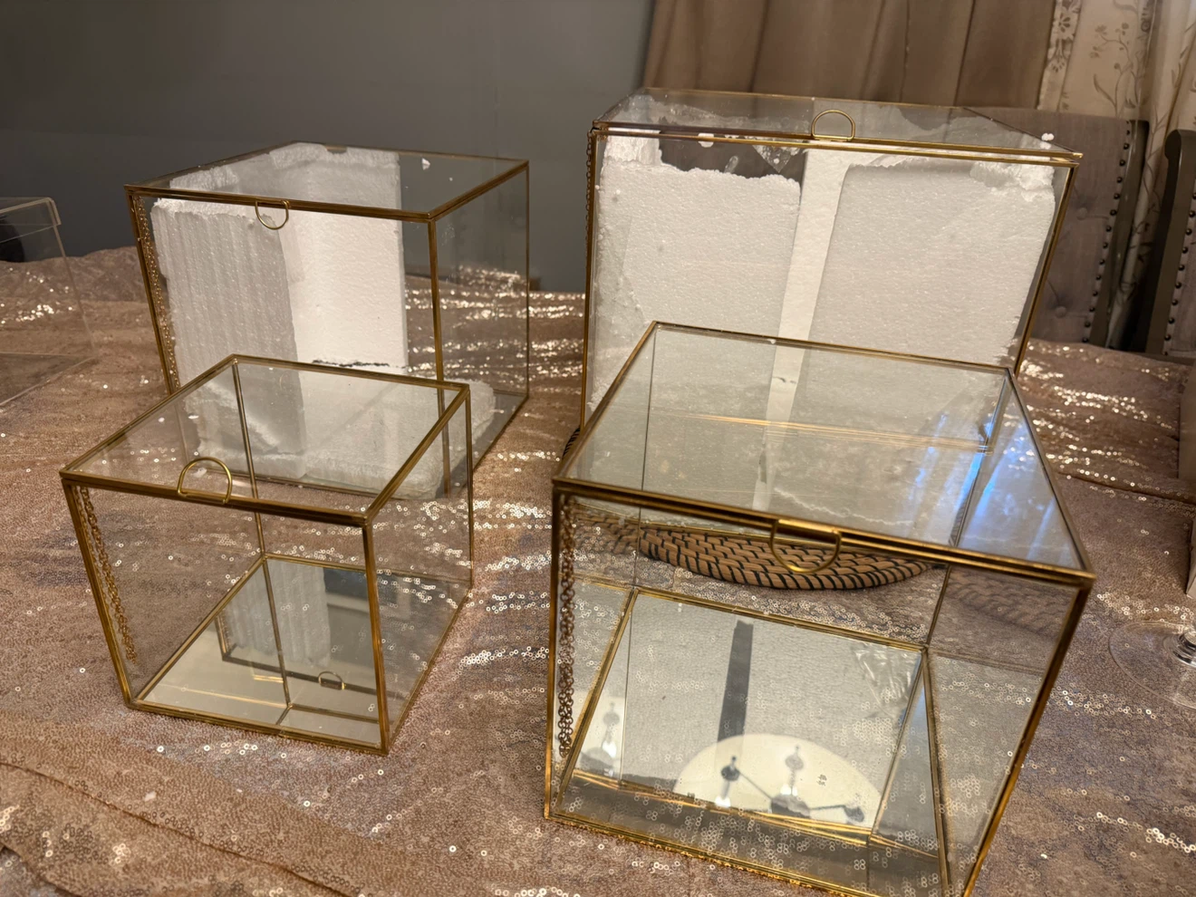 Set of 4 Geometric Terrarium Boxes - photo 3