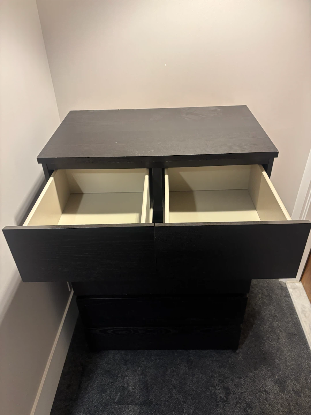 IKEA dresser black brown 6 drawers - photo 2