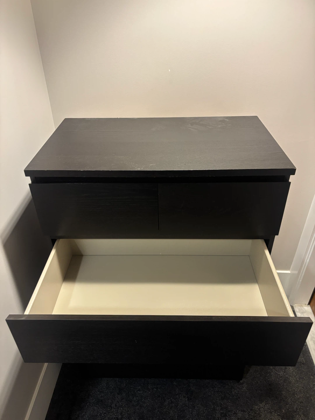 IKEA dresser black brown 6 drawers - photo 3