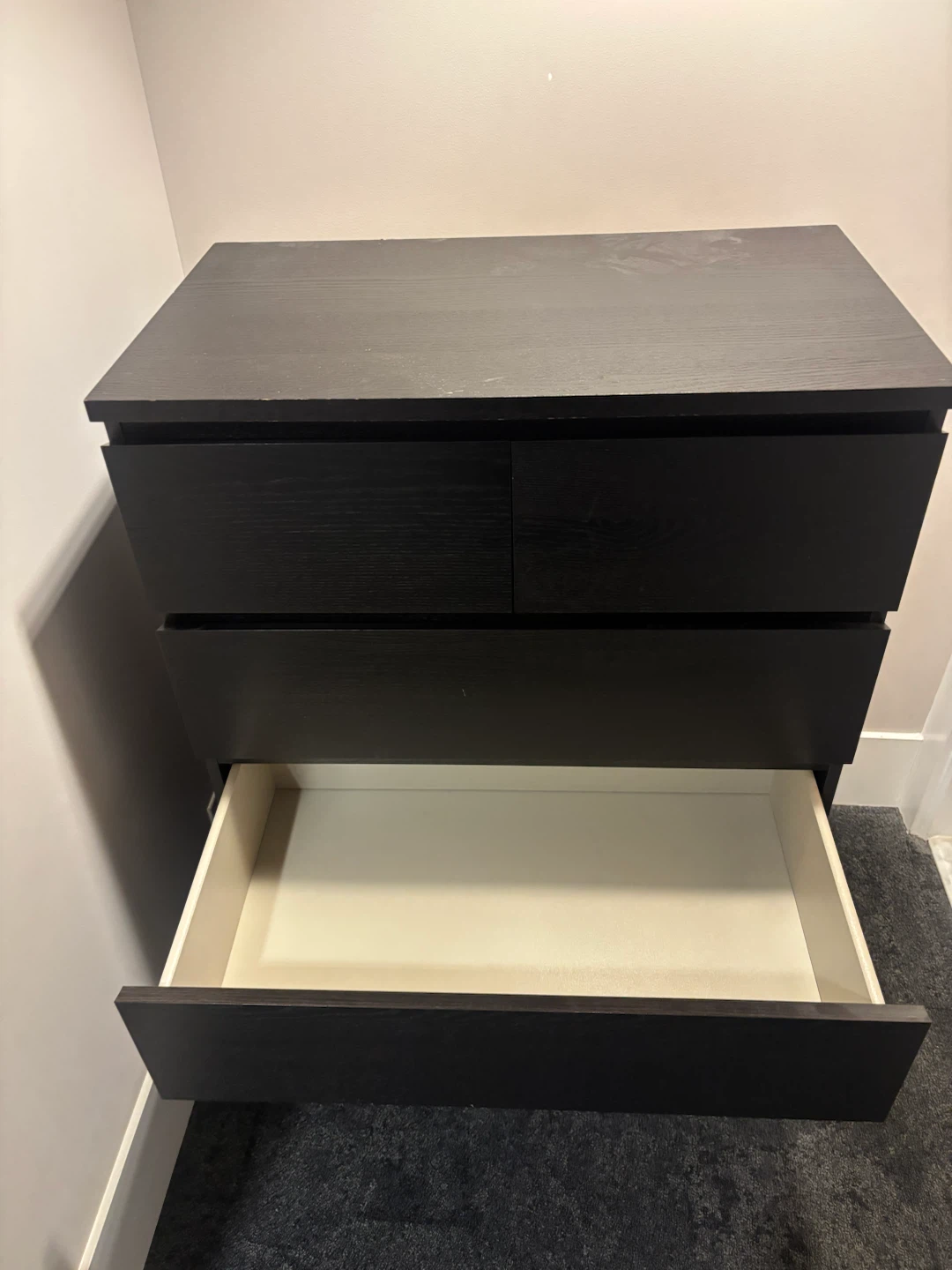 IKEA dresser black brown 6 drawers - photo 4