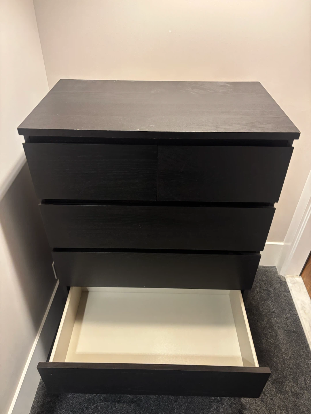 IKEA dresser black brown 6 drawers - photo 5