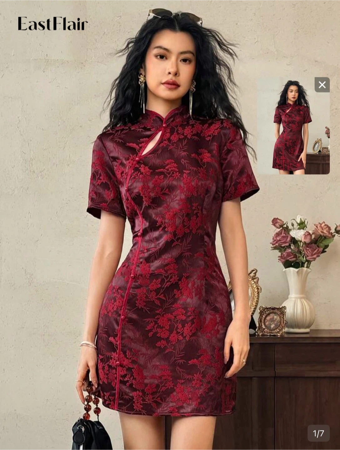 Red Floral Dress