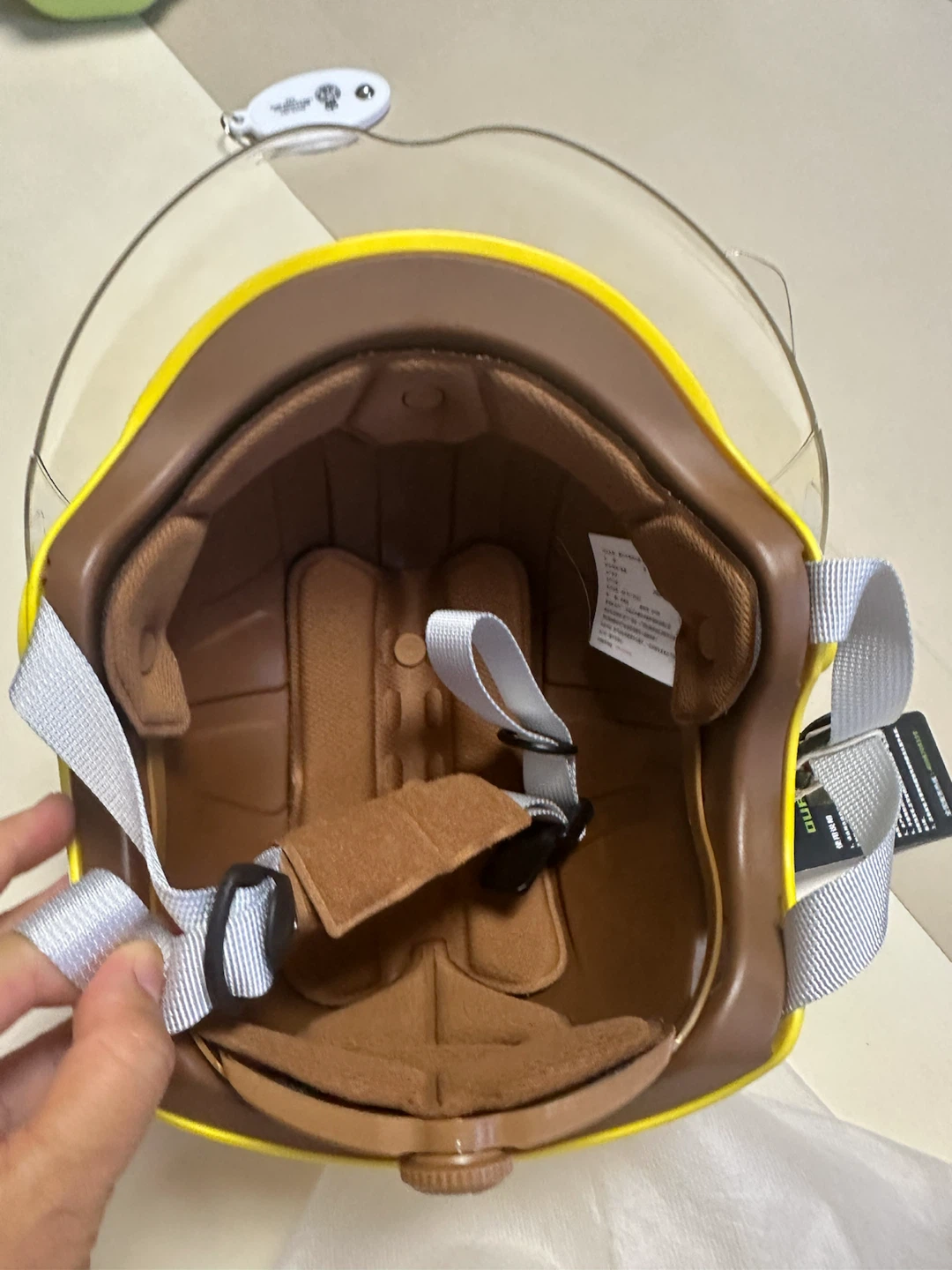 Brand new Kids Yellow Helmet with Duck Design - photo 2