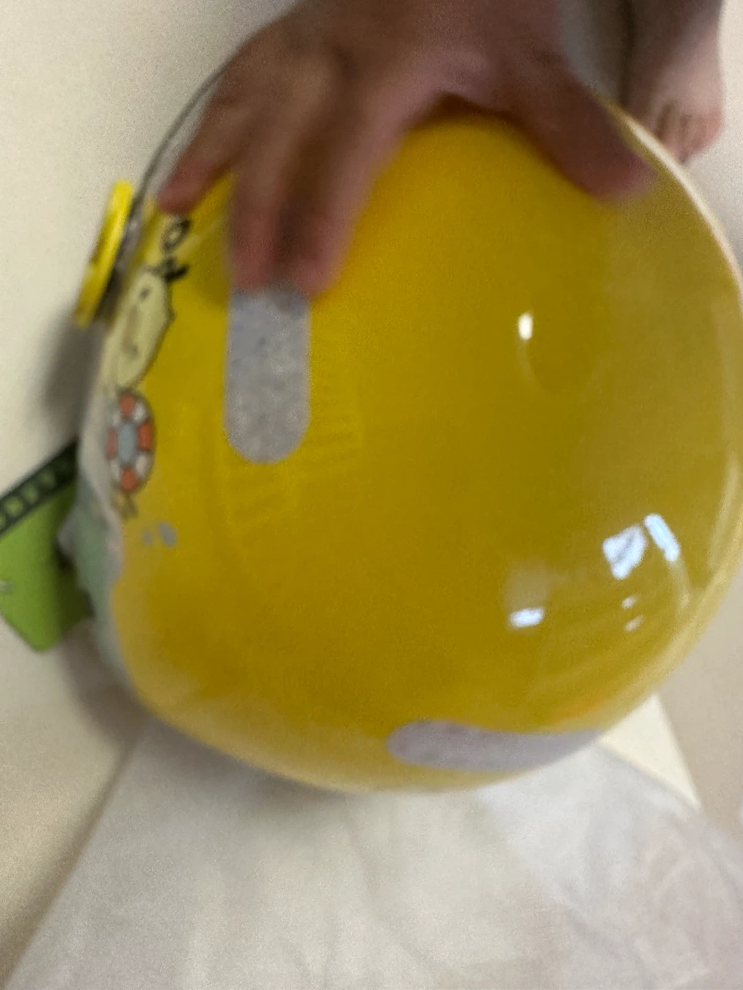 Brand new Kids Yellow Helmet with Duck Design - photo 3