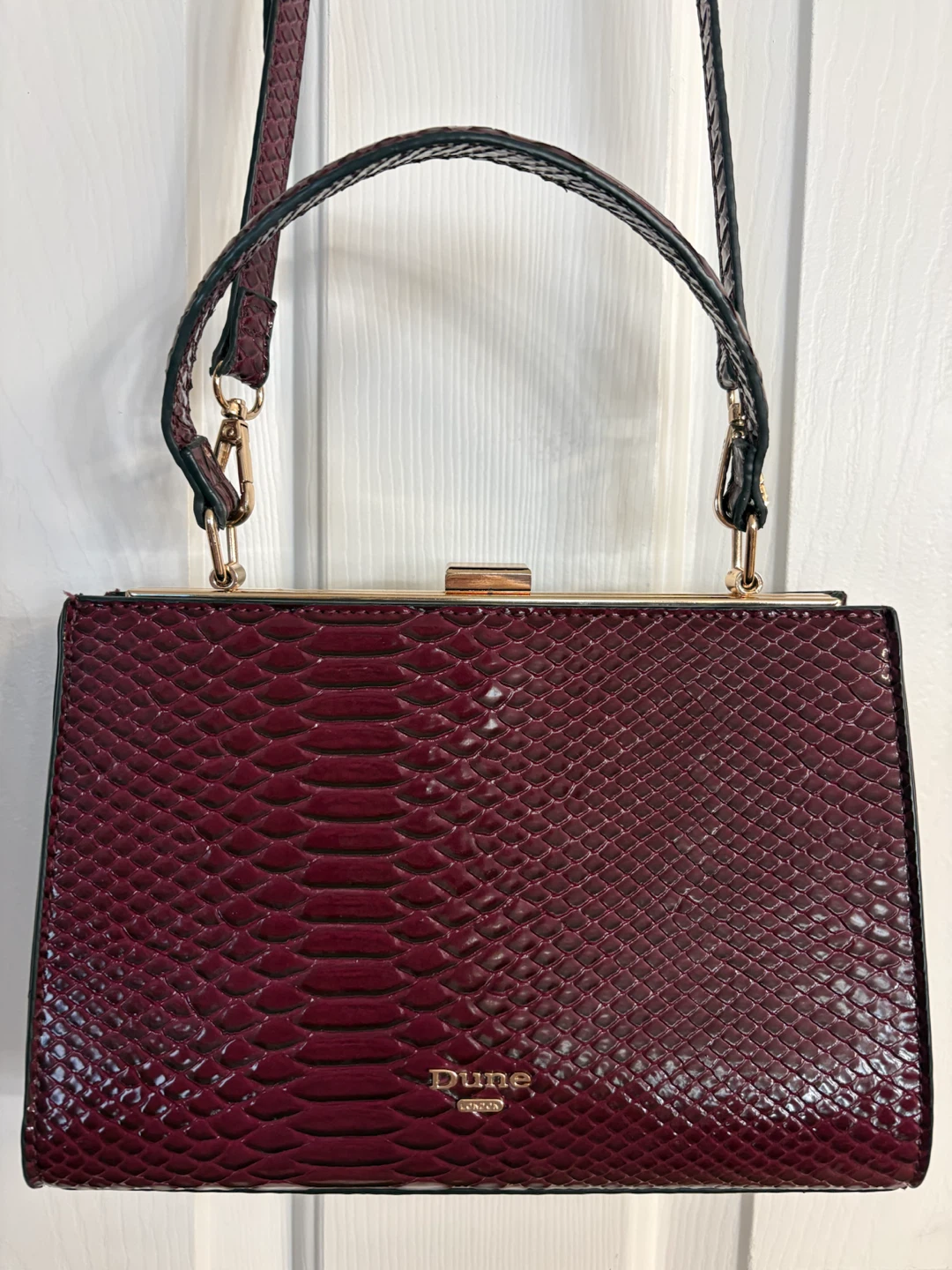 Dune London Dinidlady Reptilian Pattern Sling Bag