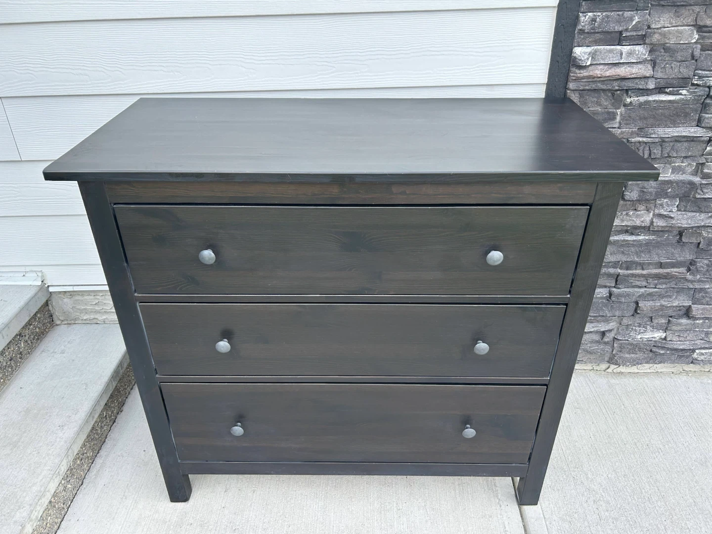 IKEA HEMNES dresser black brown with 3 drawers