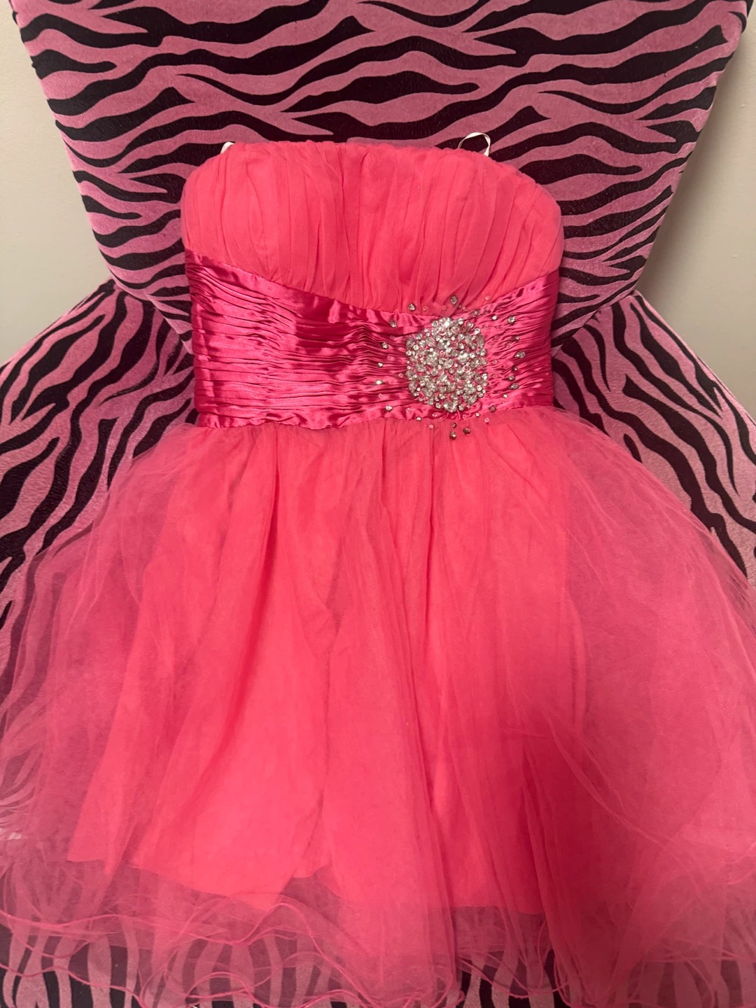 2000’s vintage NOX ANABEL Pink Embellished Tulle Dress