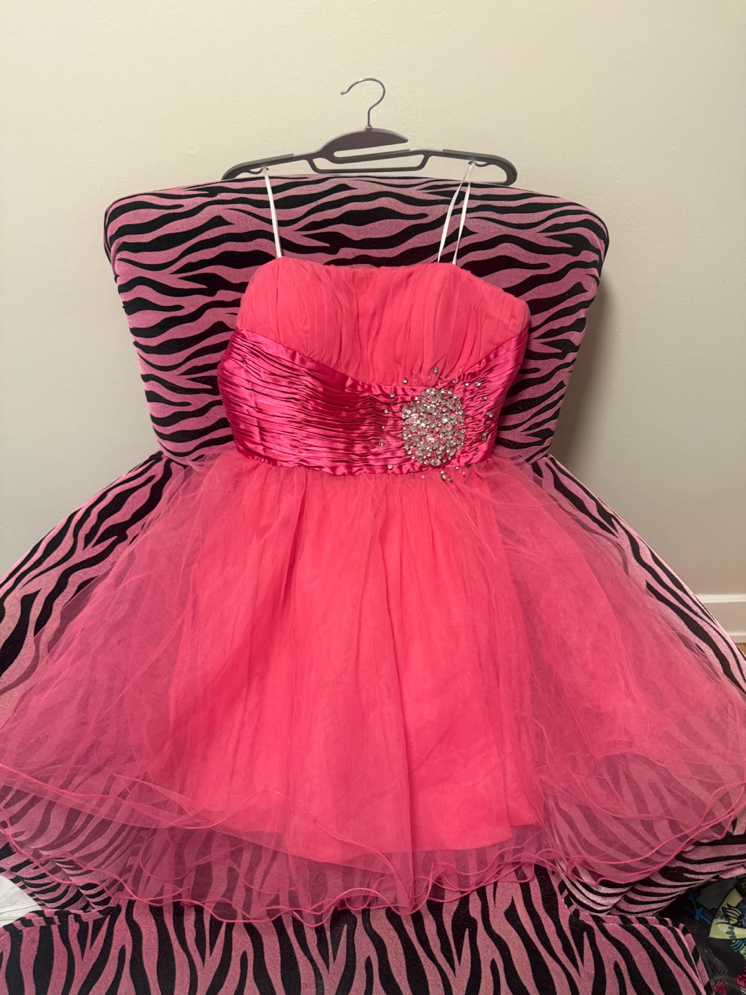 2000’s vintage NOX ANABEL Pink Embellished Tulle Dress - photo 2