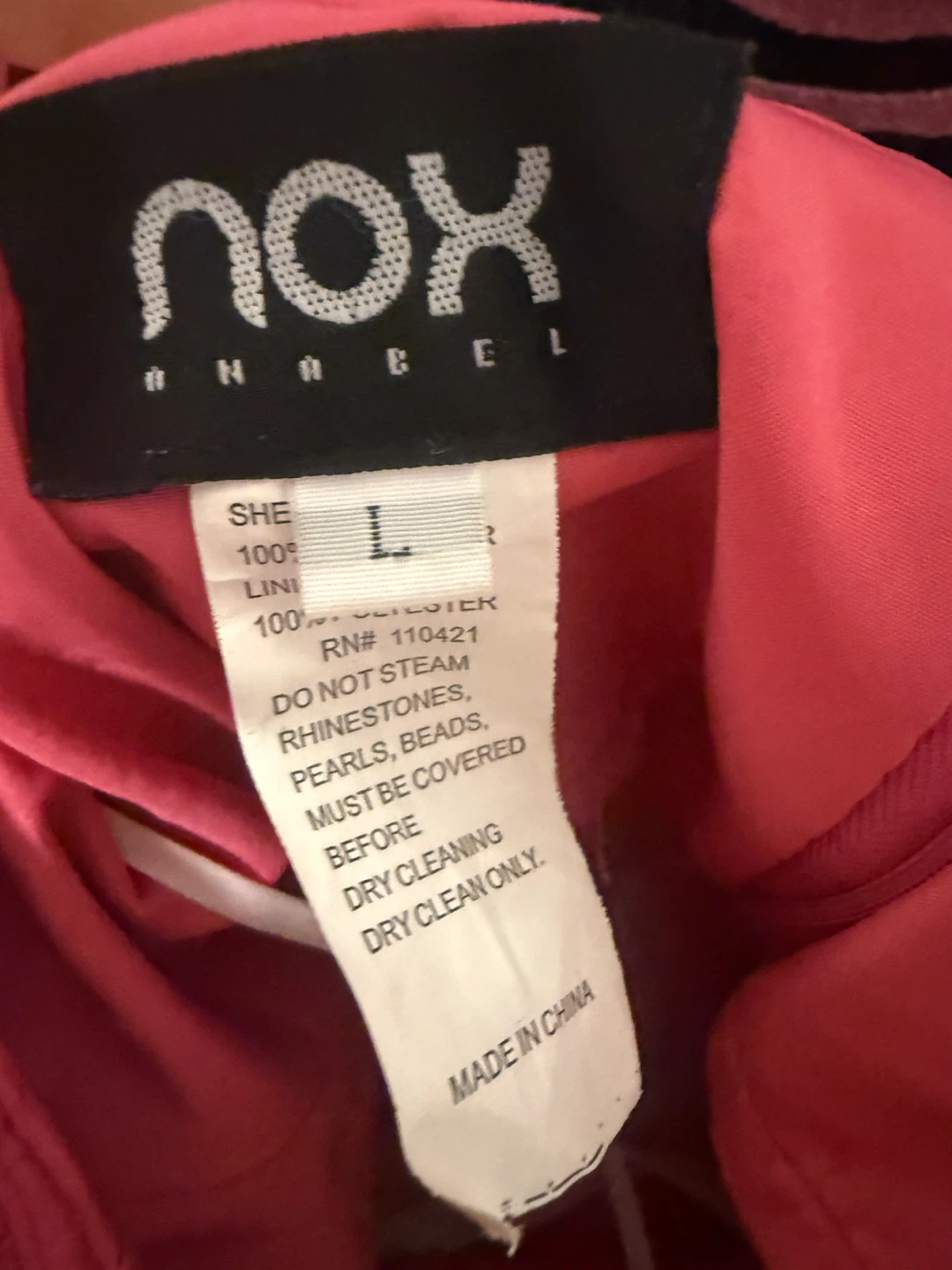 2000’s vintage NOX ANABEL Pink Embellished Tulle Dress - photo 5