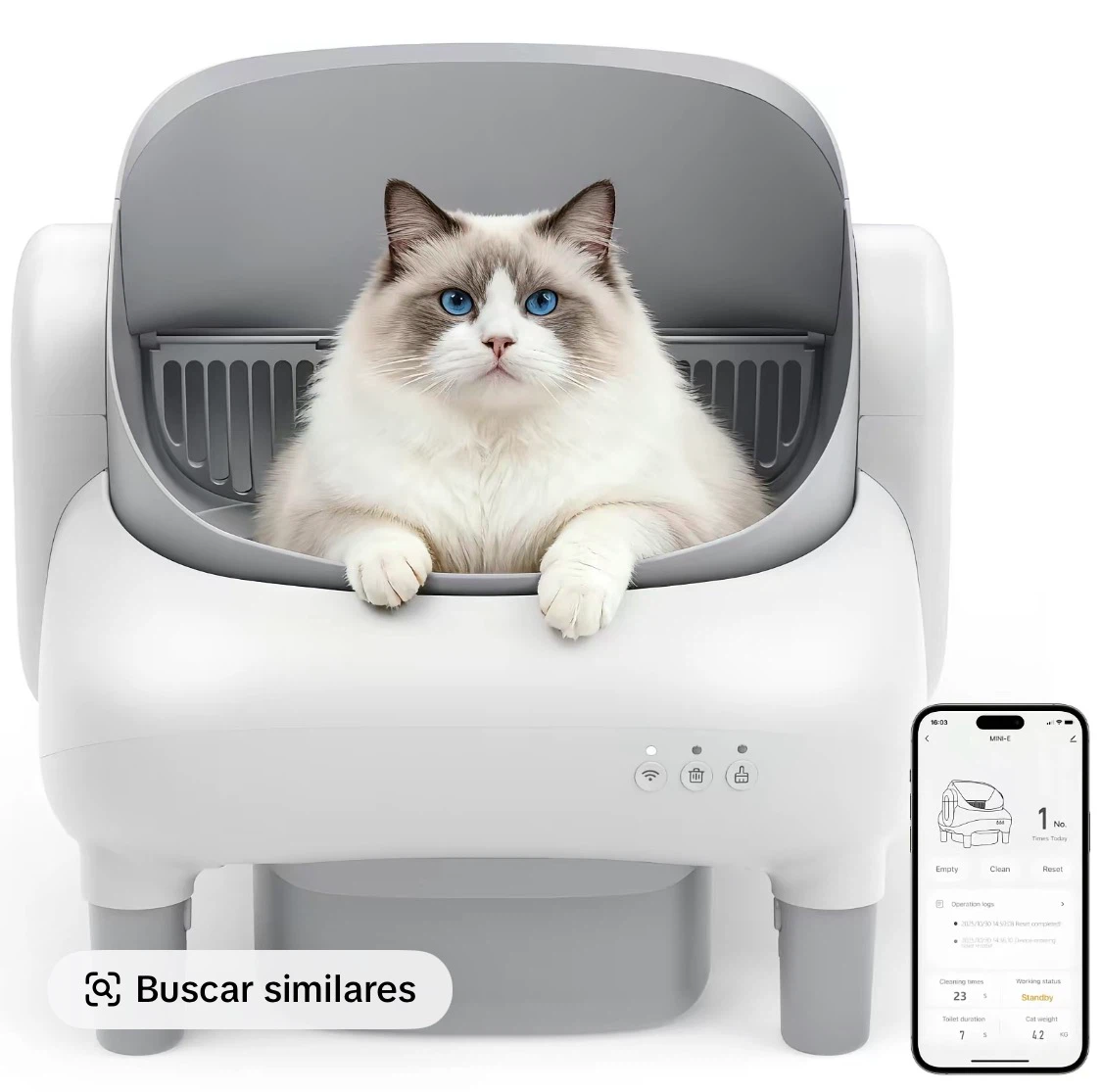 Smart Automatic Self-Cleaning Litter Box for Cats