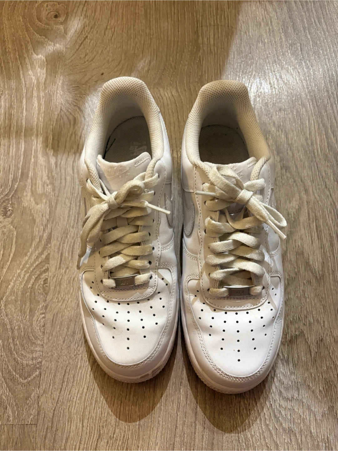 White Nike Air Force 1 Sneakers