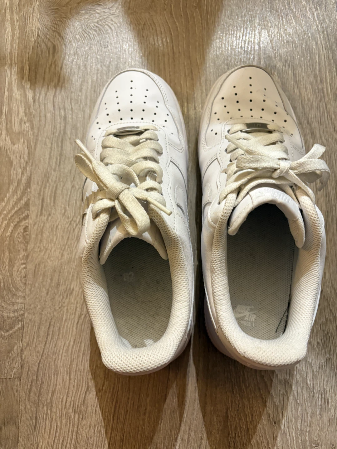 White Nike Air Force 1 Sneakers - photo 3