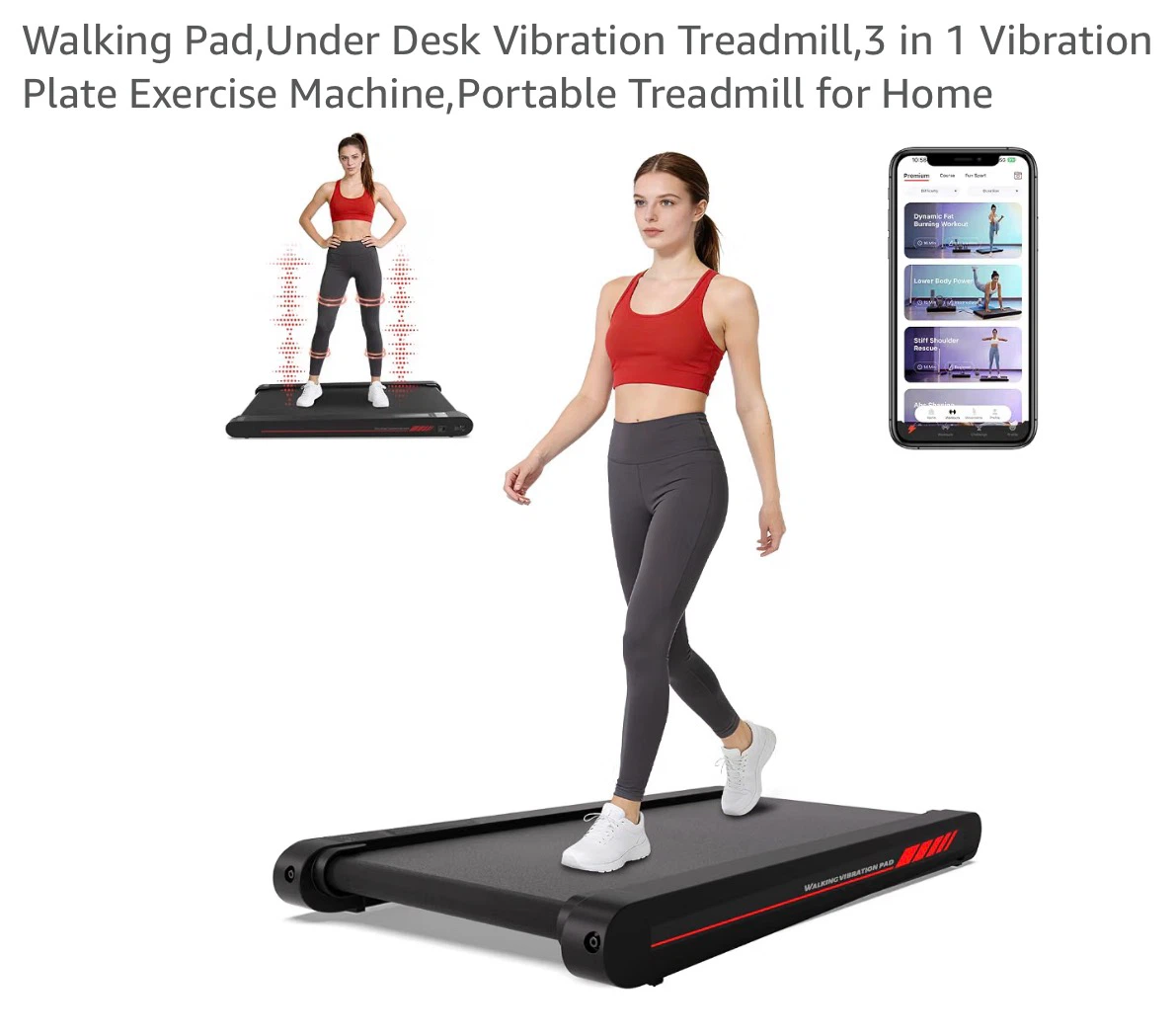 3-in-1 Vibration Walking Treadmill