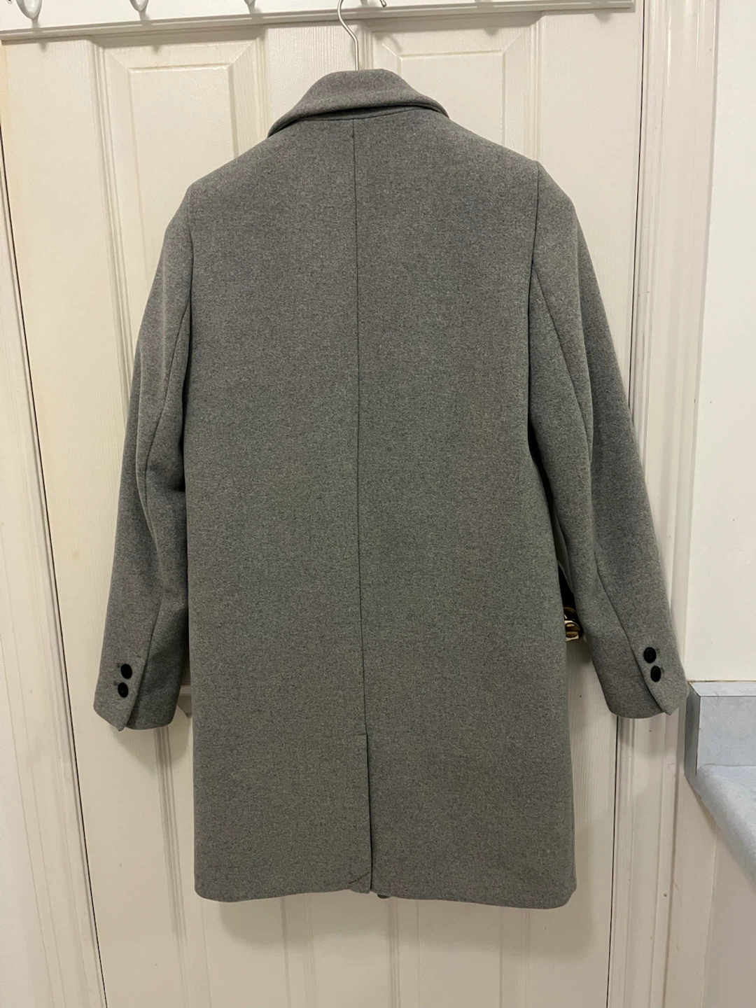 Zara TRF Collection Grey Double-Breasted Coat - photo 3