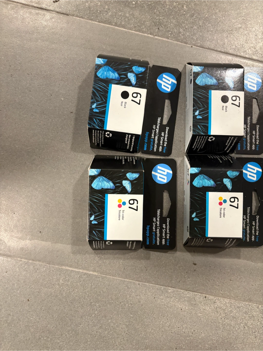HP 67 Ink Cartridges (Black and Tri-color) - photo 2