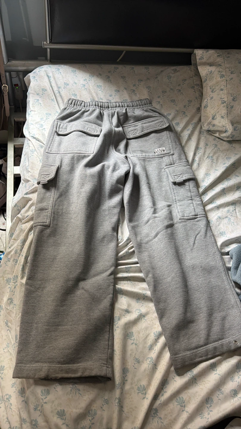 Grey Cargo Sweatpants