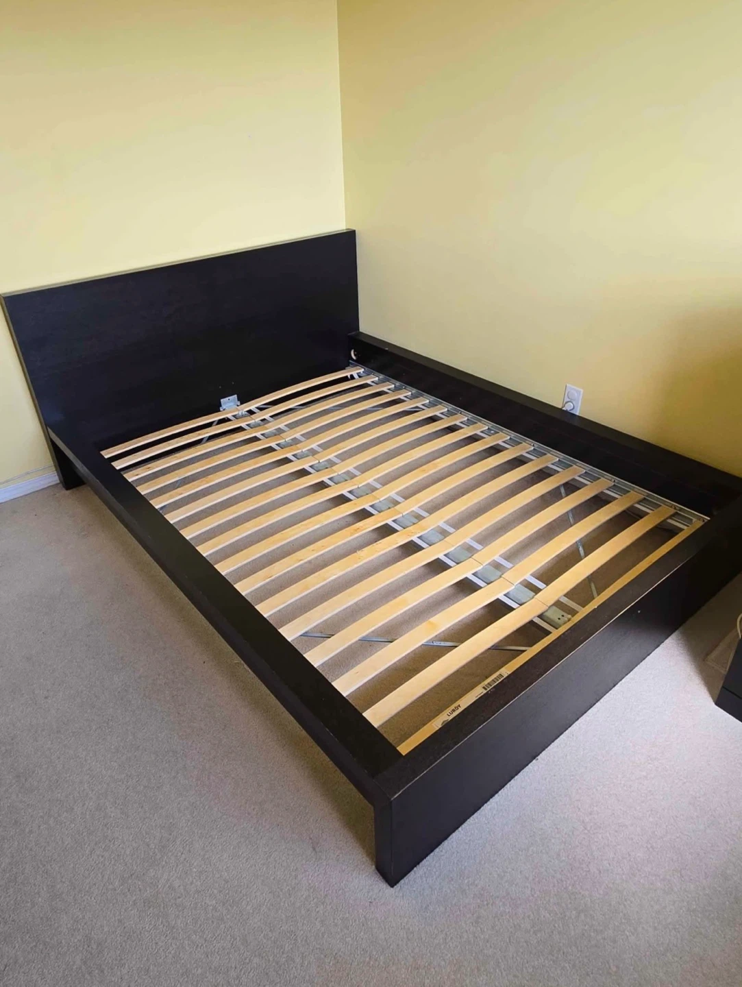 IKEA MALM Full size bed frame black brown