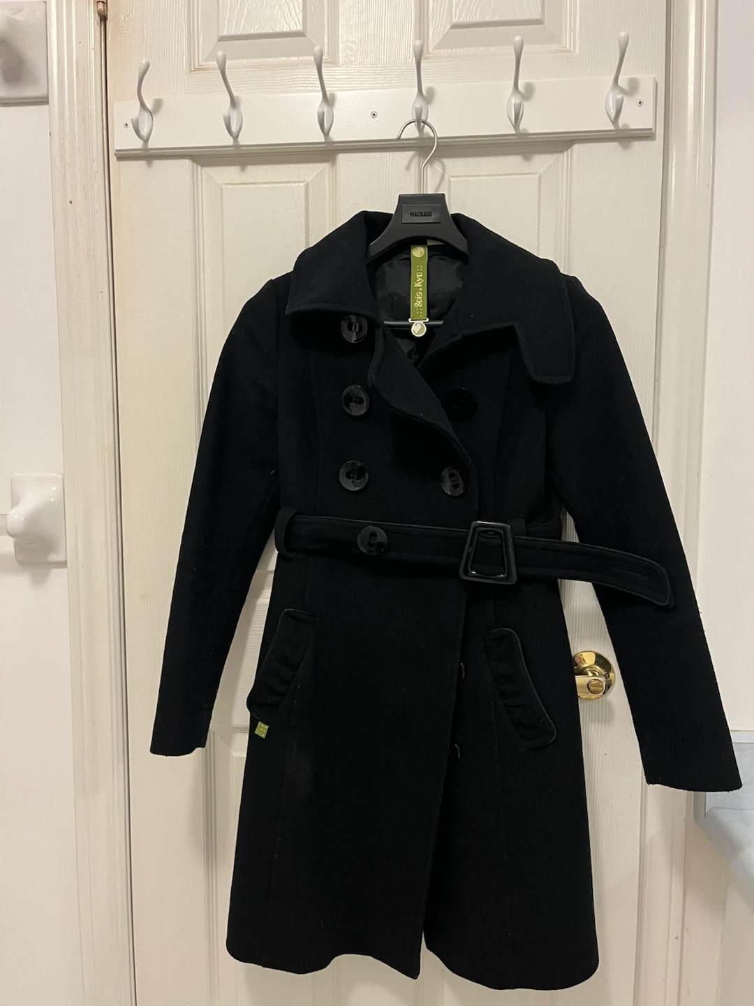 Soia & Kyo Wool Blend Coat - Black - Size S