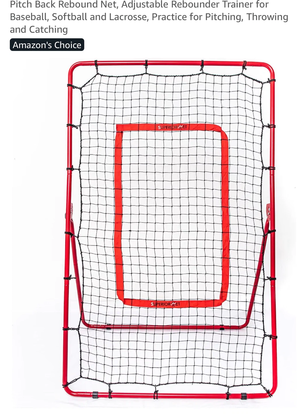 Superior-Set Pitch Back Rebounder Trainer