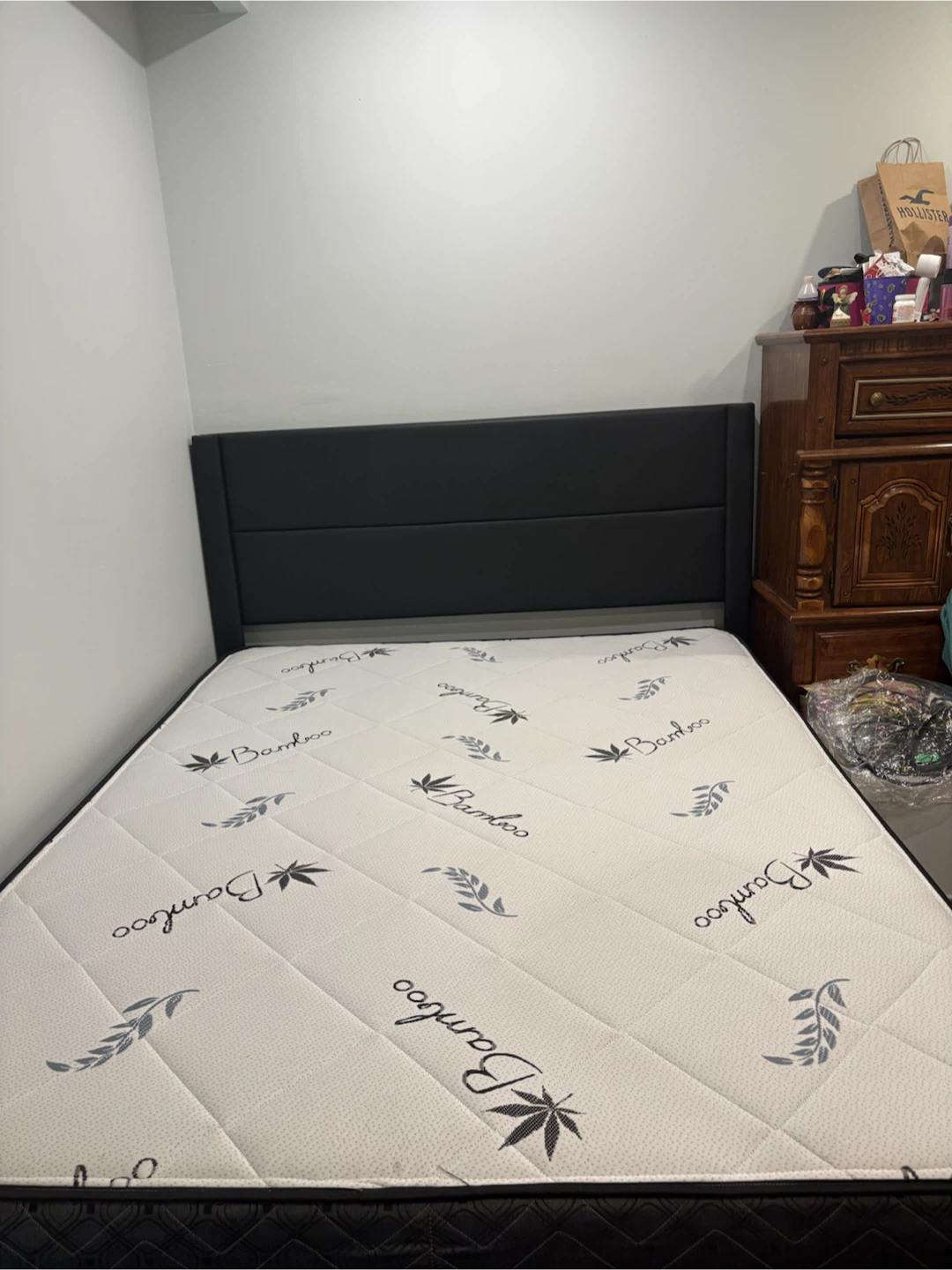 Bamboo Mattress with Black Bed Frame - photo 2