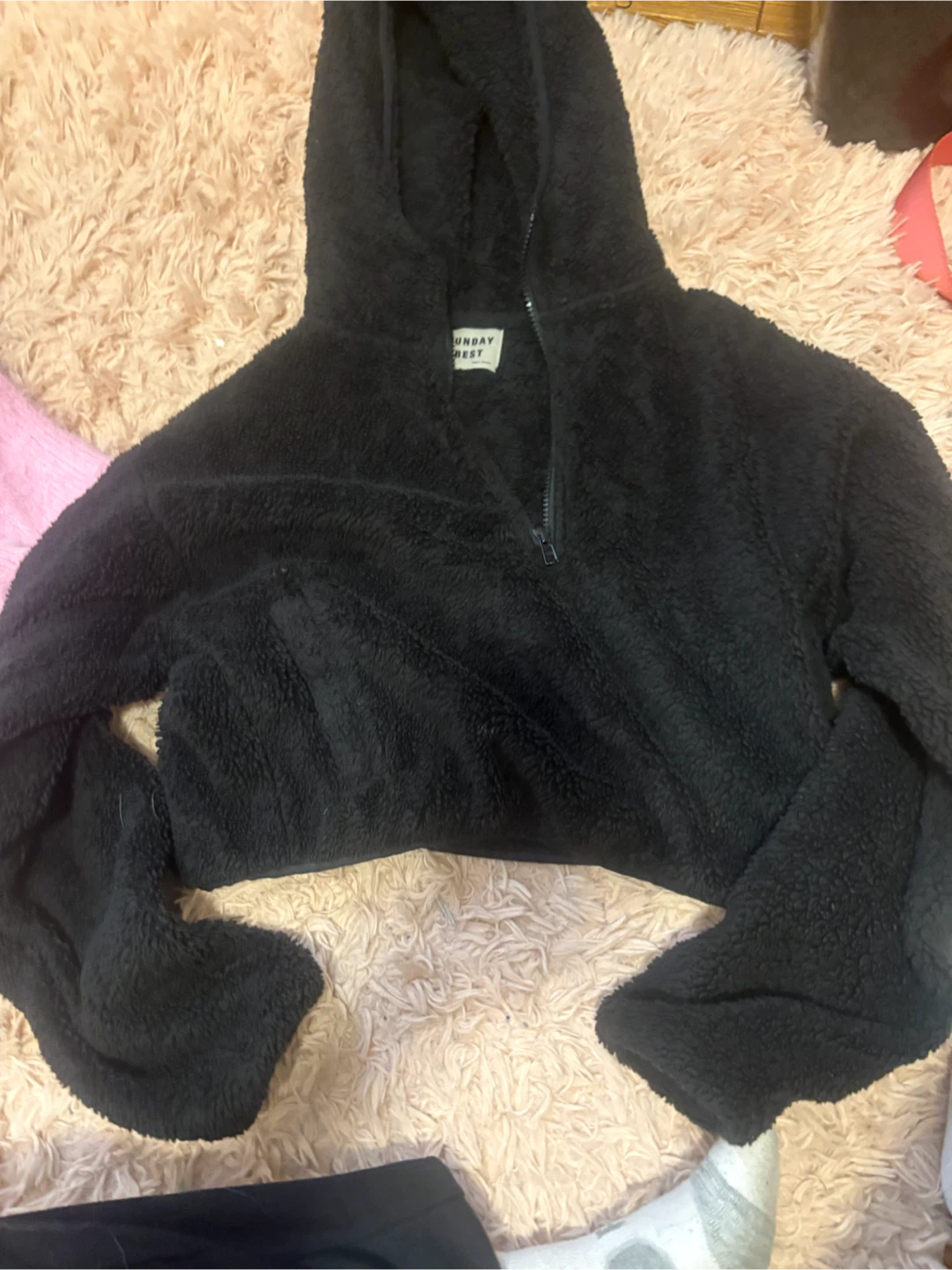 Sunday Best Black Fleece quarter zip