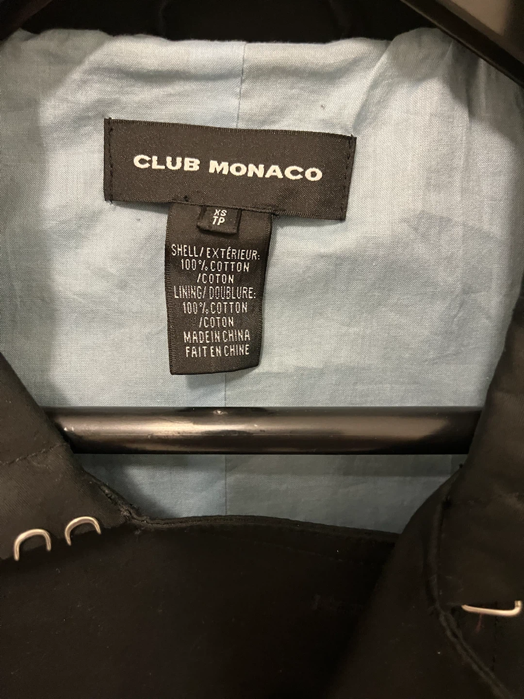 Club Monaco Black Trench Coat - photo 2