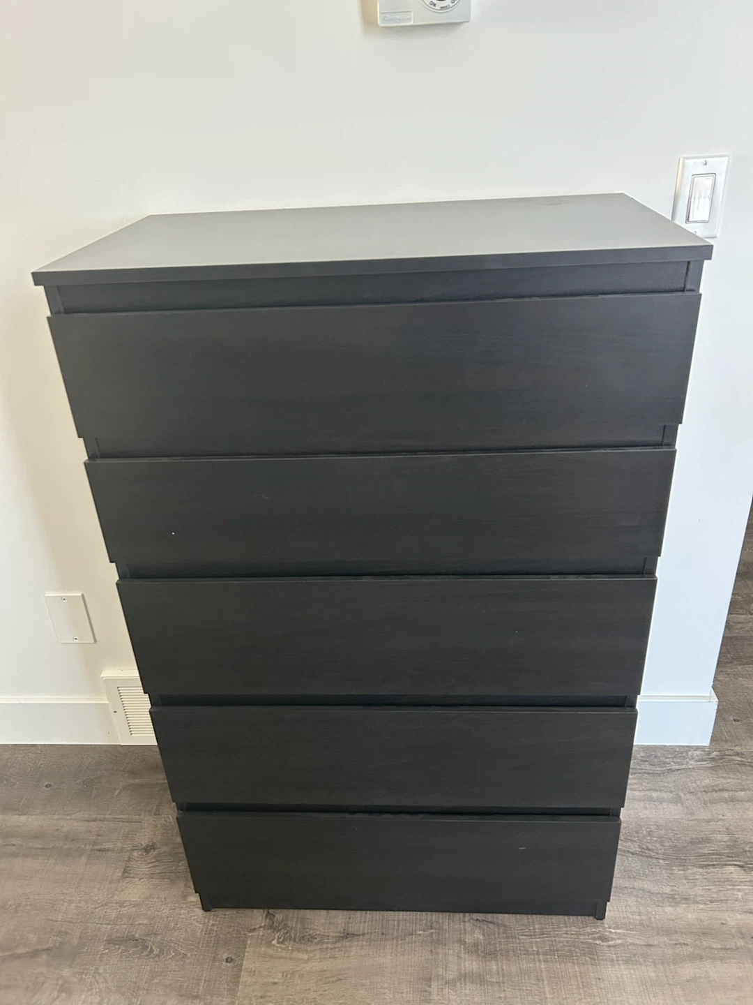 IKEA KULLEN dresser with 5 drawers in black colour