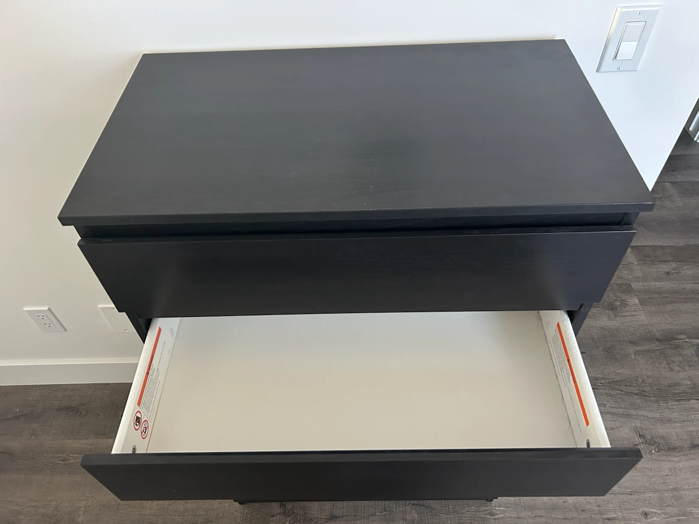 IKEA KULLEN dresser with 5 drawers in black colour - photo 3