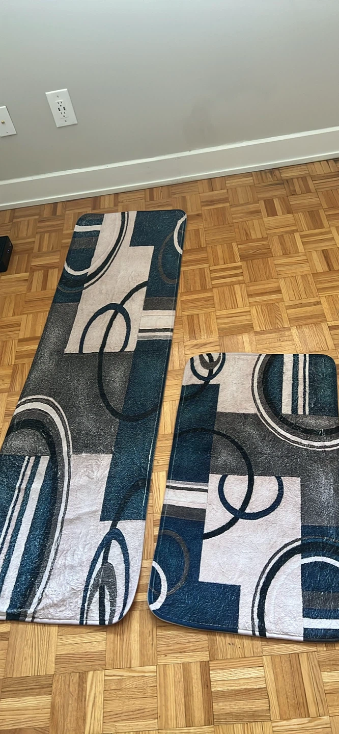Stain Resistant Low-Pile Area Rug Runner