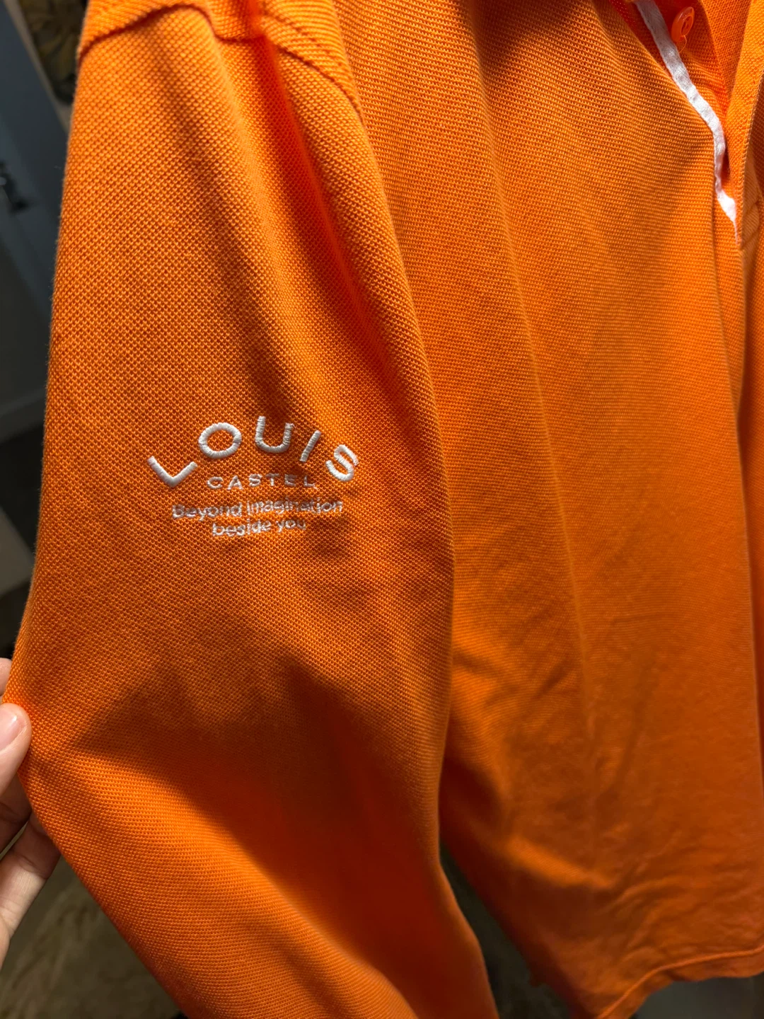 Louis Castel Orange Polo Shirt - Medium - photo 3
