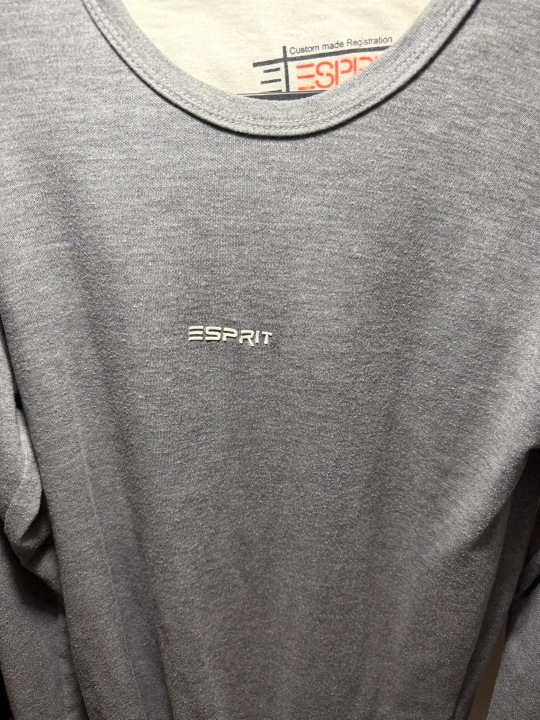 Esprit Long Sleeve Shirt - Grey - Size L
