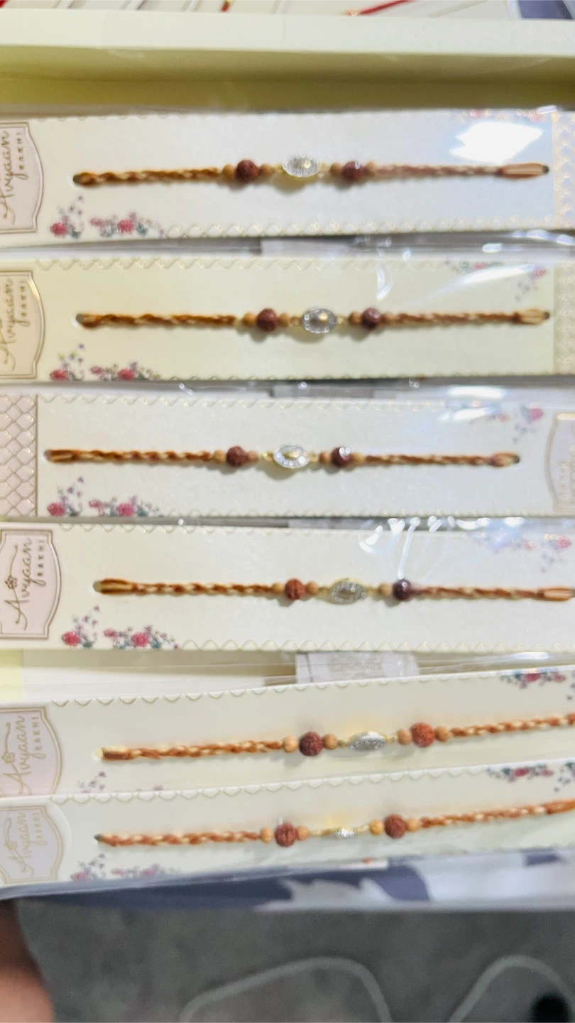 Rakhi Bracelets with Rudraksha Beads