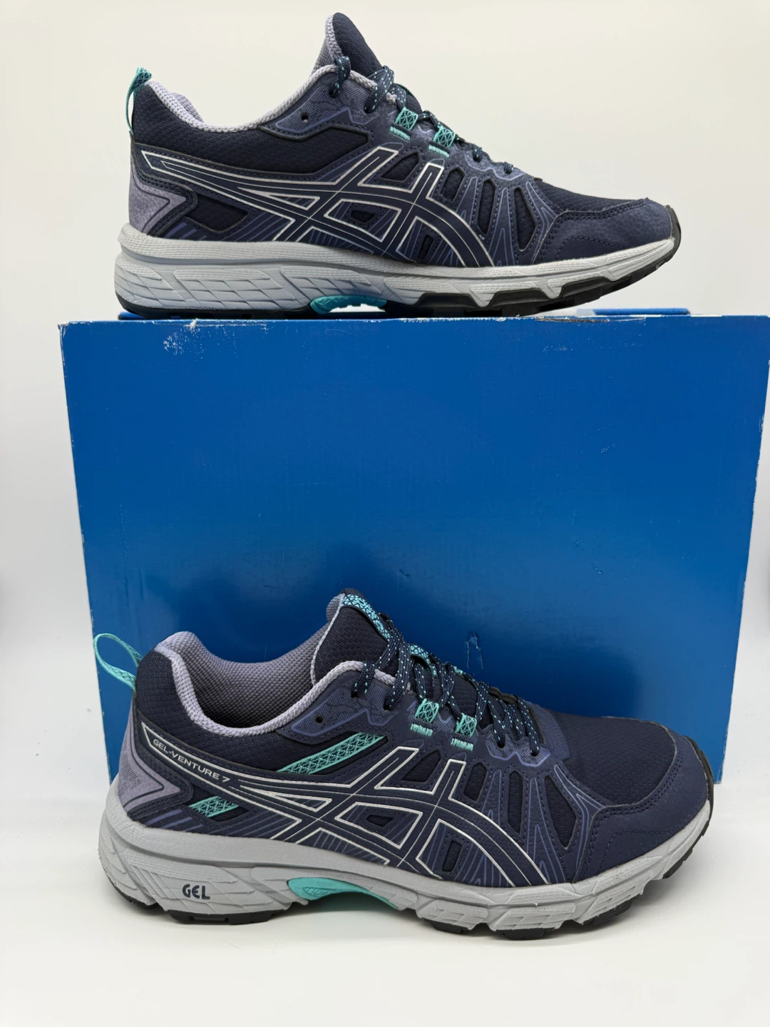 Asics Gel Venture 7 Navy/Gray Women’s Athletic Shoes Size US 9,5 - photo 2