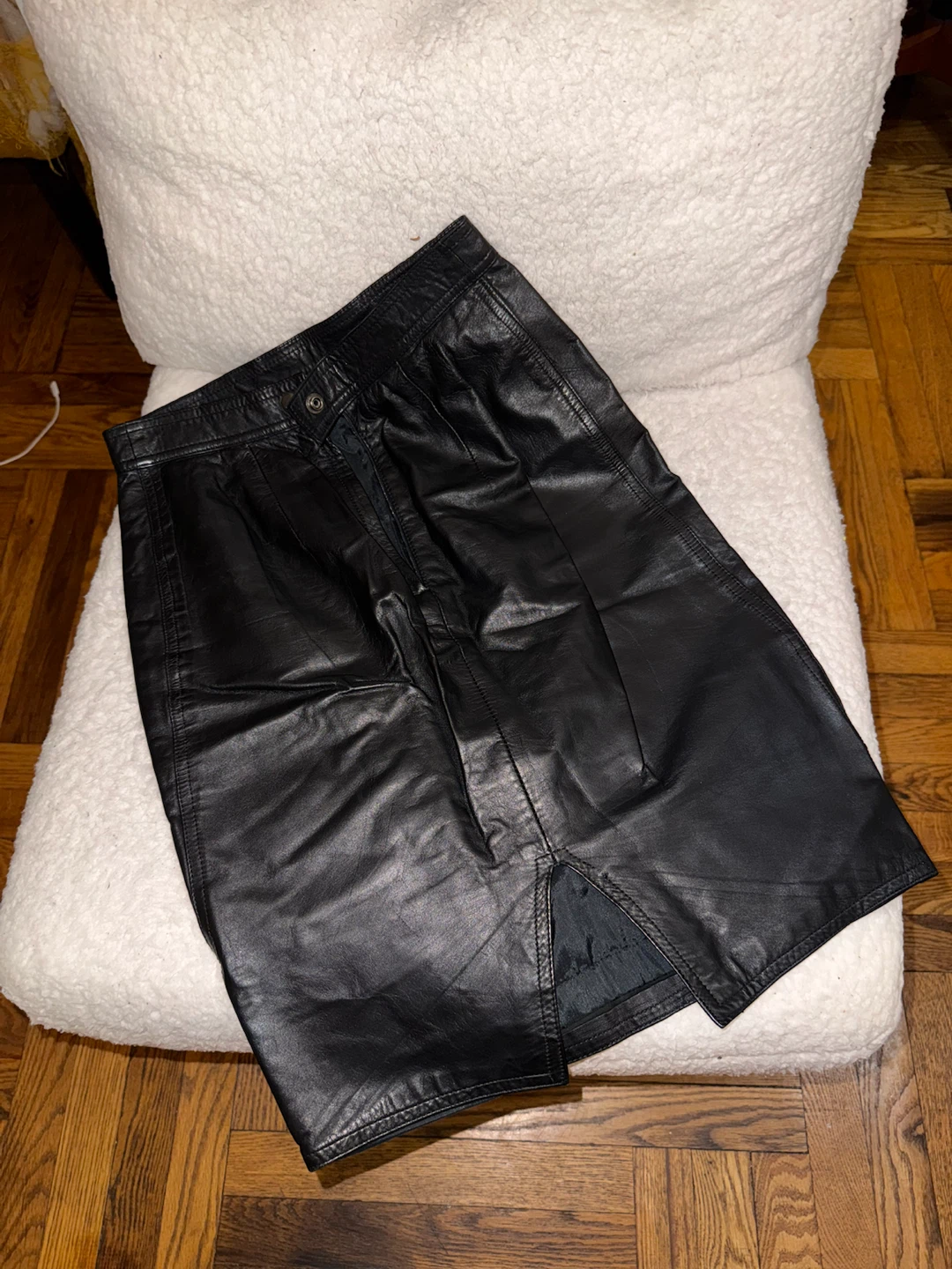 Vintage 100% Leather Skirt from 90’s - photo 2