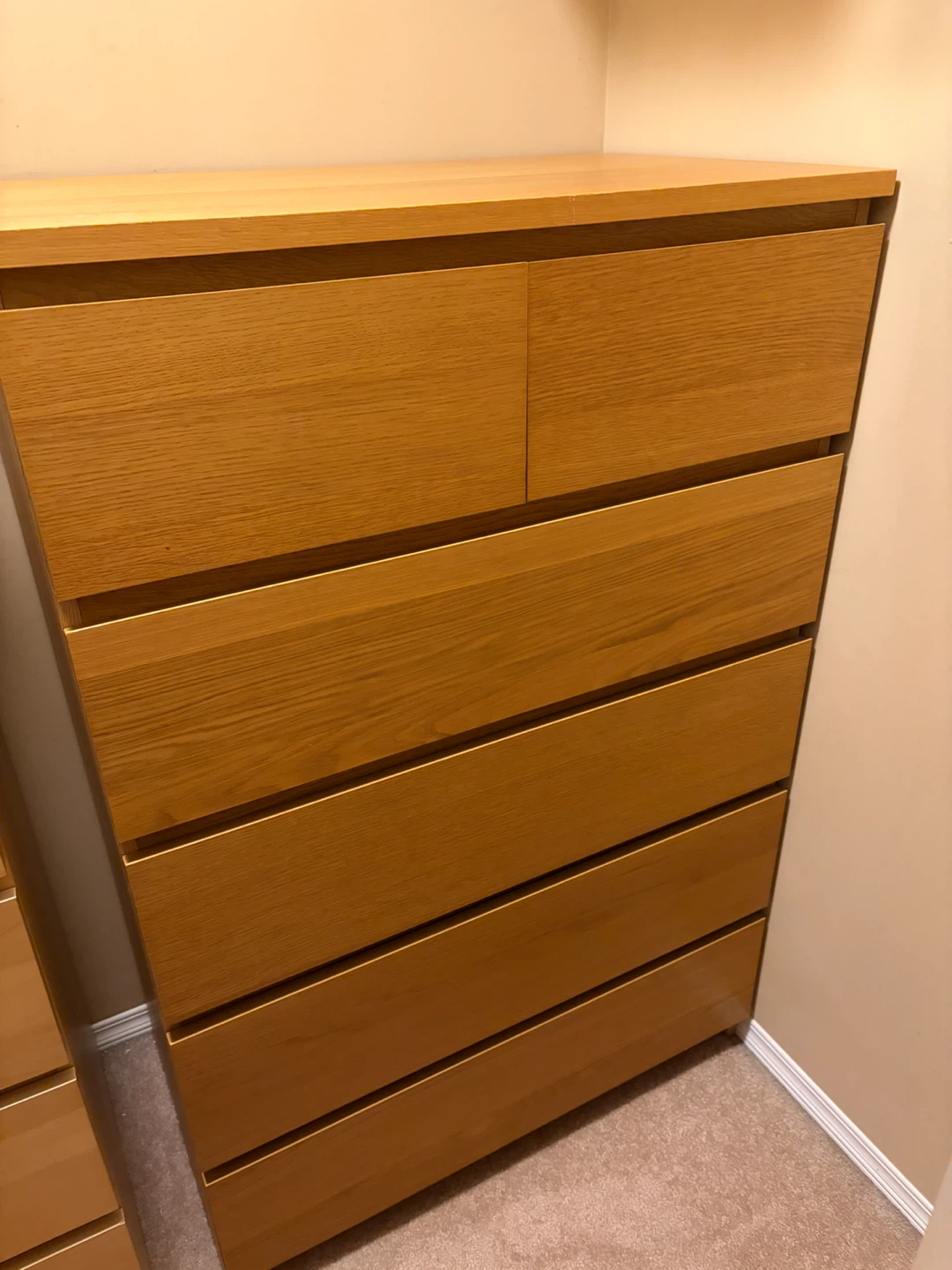 IKEA Malm 6-drawer oak dresser - photo 5