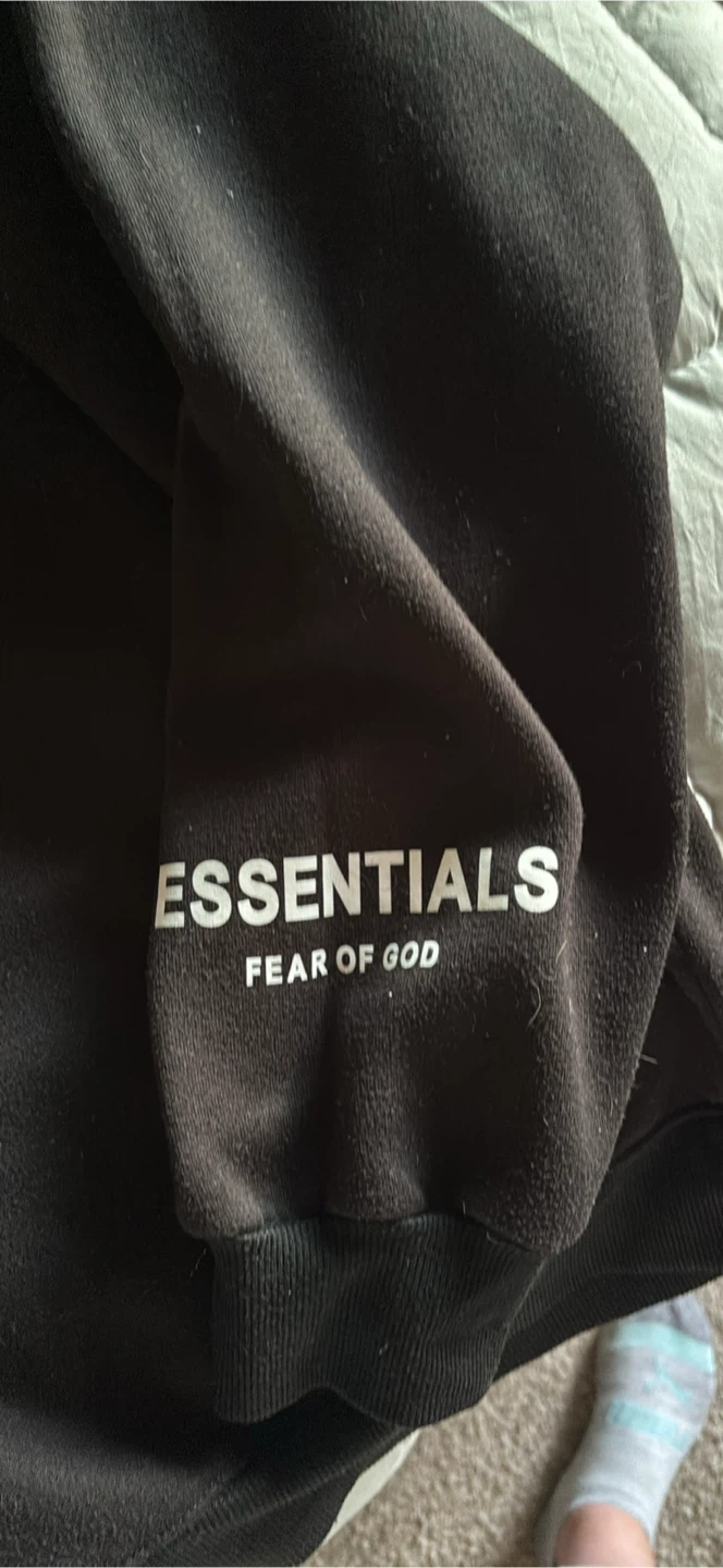 Black Essentials Fear of God Crewneck Sweatshirt - photo 3