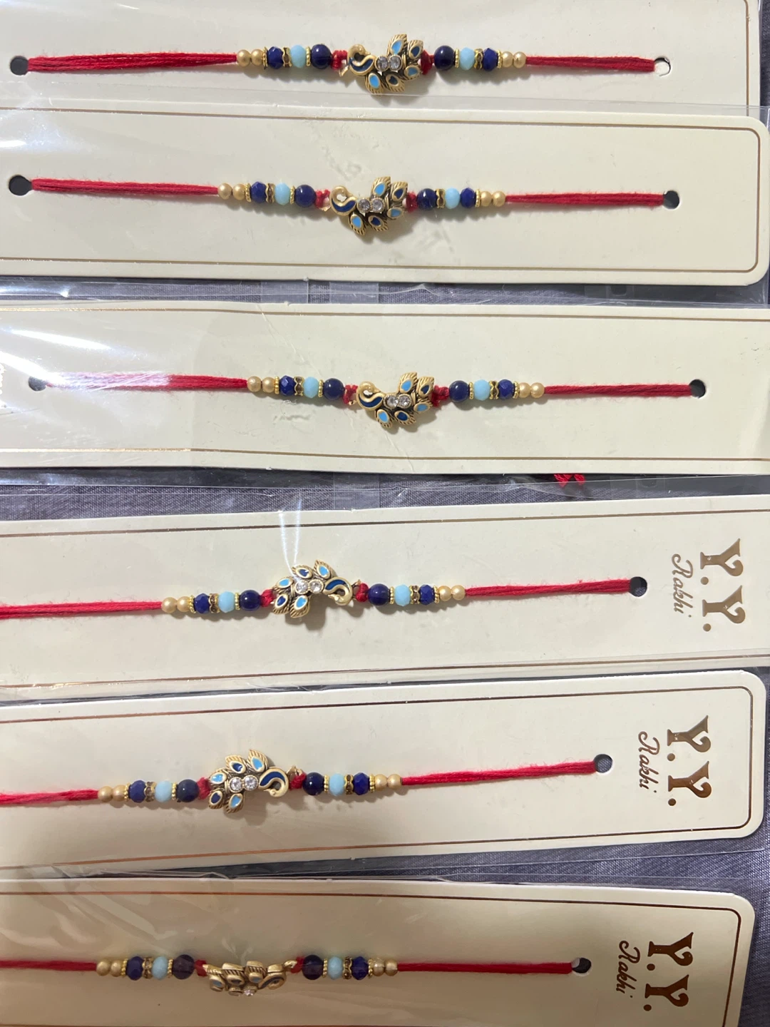 Rakhi Bracelets with Peacock Design
