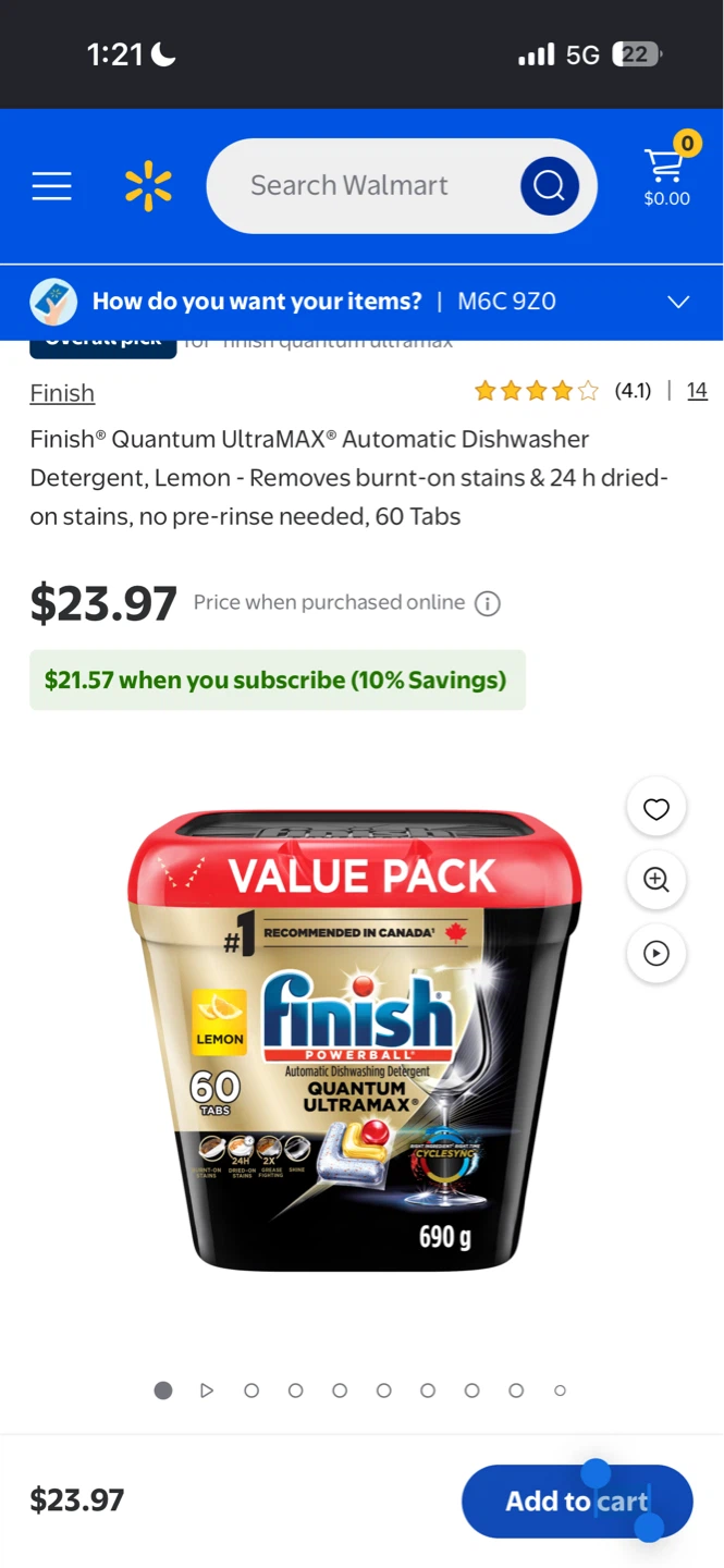 Finish Quantum Ultramax  Dish Detergent Tabs, Lemon, 60 Tabs - photo 2