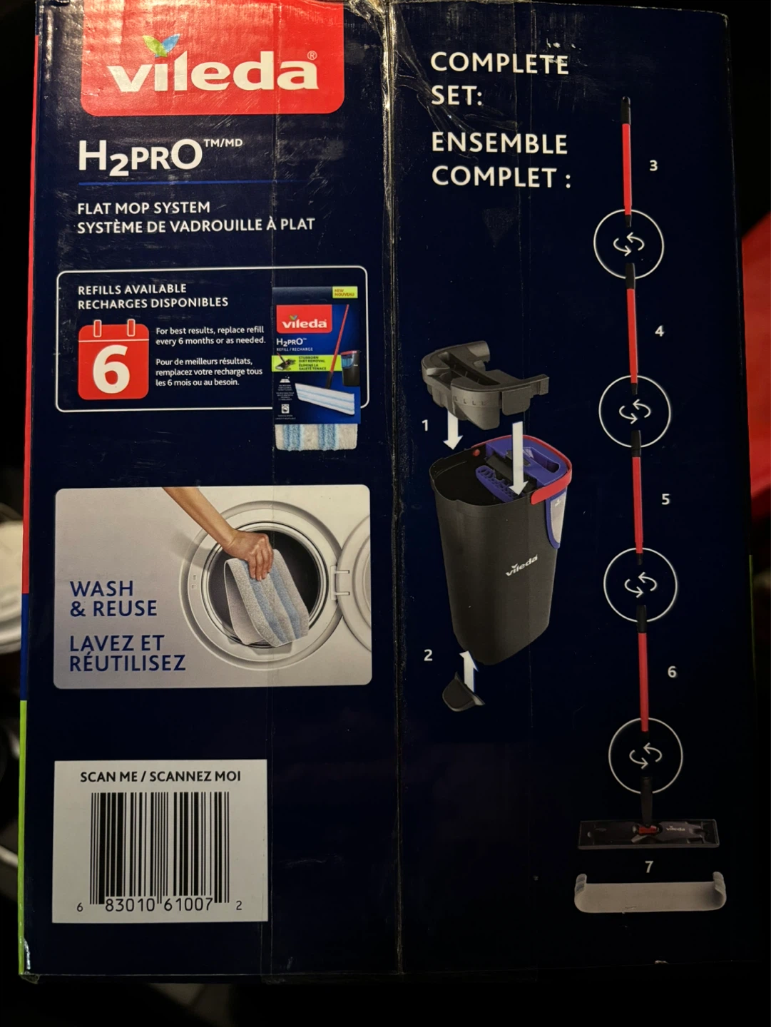 Vileda H2Pro Flat Mop System