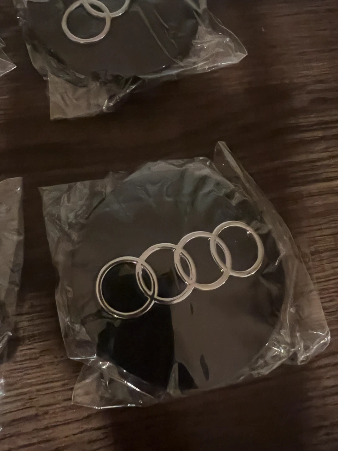 Audi 4 Hub Cap Wheel Center Rim Cover Badge Emblem Set - photo 2