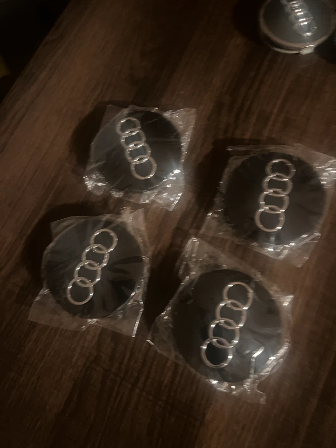 Audi 4 Hub Cap Wheel Center Rim Cover Badge Emblem Set - photo 3