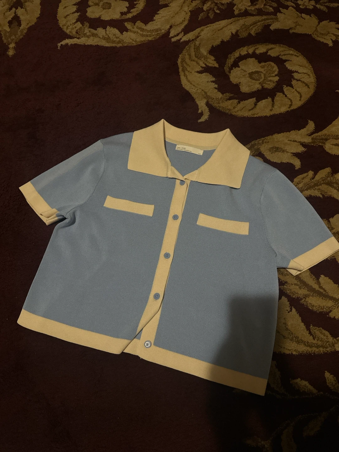 Oak+fort Knit Button-Up Top