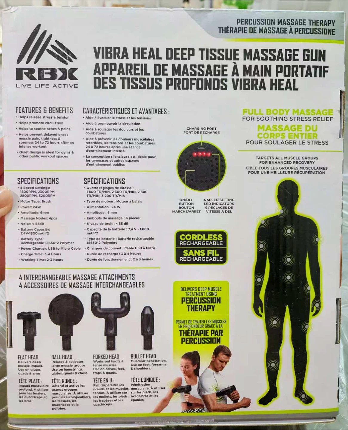 RBX Vibra Heal Deep Tissue Massage Gun - NEED TO SELL EVERYTHING - photo 2