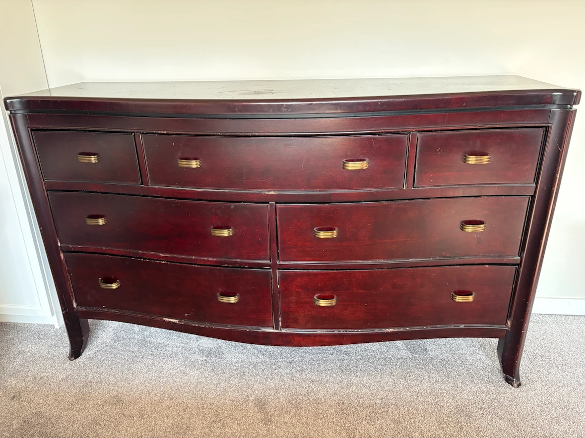 Dark Wood Bedroom Furniture Set