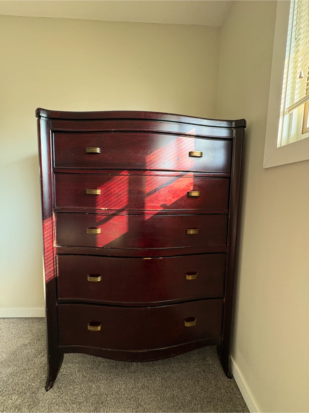 Dark Wood Bedroom Furniture Set - photo 2